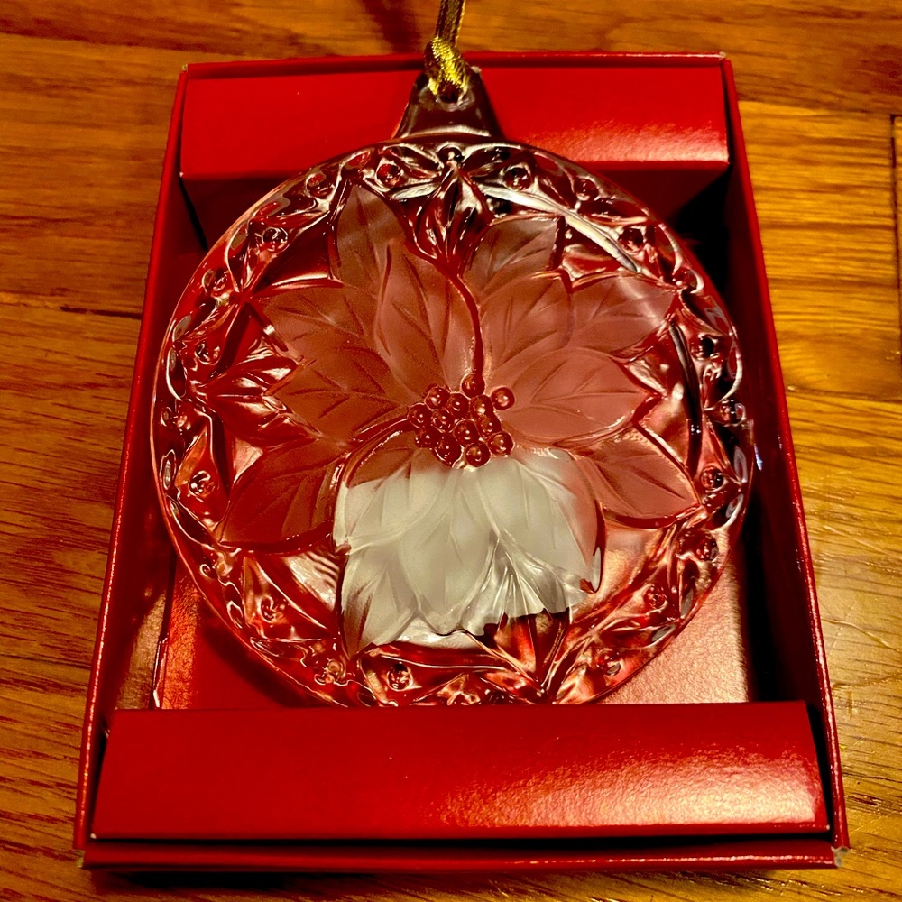 Mikasa Poinsettia Ornament